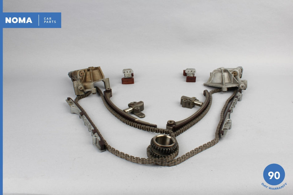 04-09 Jaguar XJ8 VDP X350 Timing Chain w/ Tensioner Blade & Guide Rail Set OEM