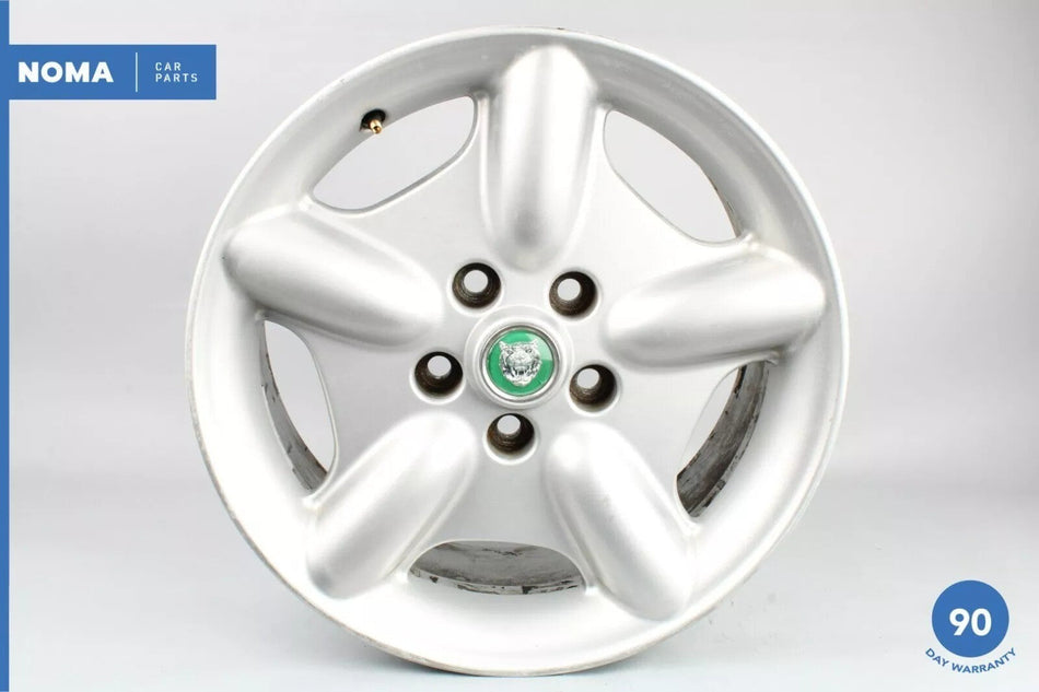 97-06 Jaguar X100 XK8 XKR 8 x R17 17" Wheel Rim Silver w/ Logo MJA6116AB OEM