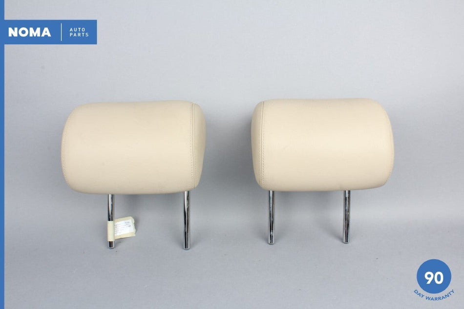 03-08 Jaguar S-Type X202 Rear Right & Left Side Seat Head Rest Headrest Set OEM