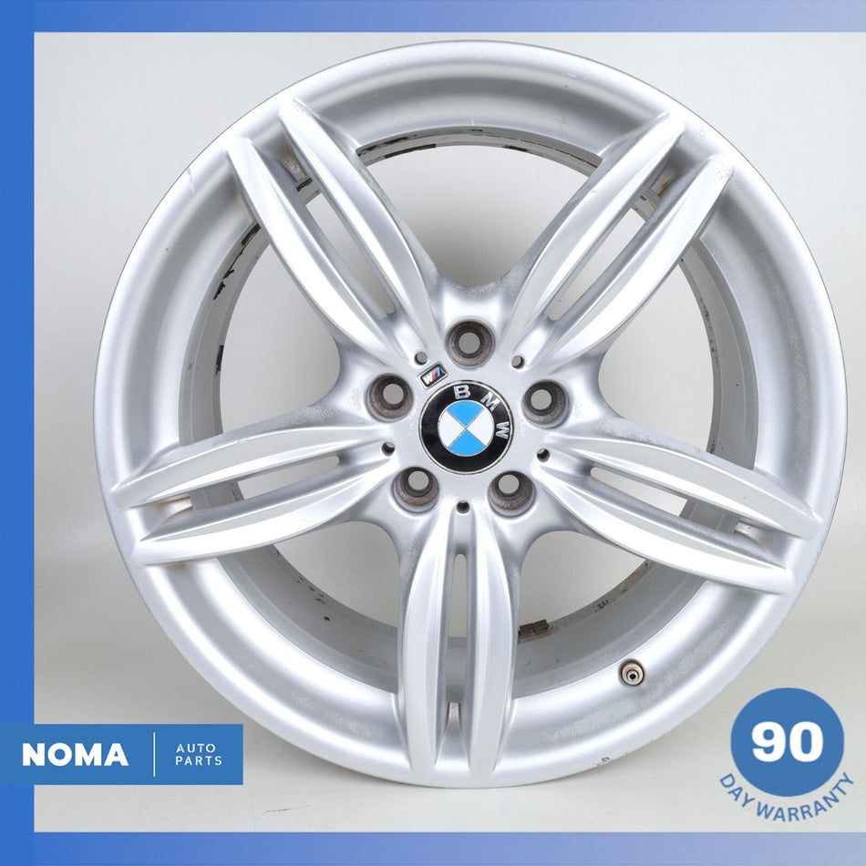 11-19 BMW F10 550i 640i Style 351 9 x 19" Rear Wheel Rim Silver 7842653 OEM