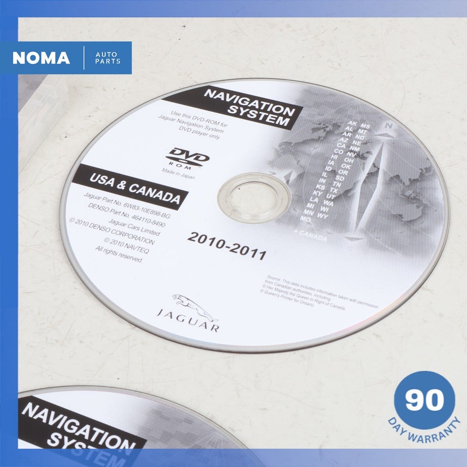 2002 Jaguar X100 XKR Navigation System Disc DVD USA Canada 6W8310E898BG OEM