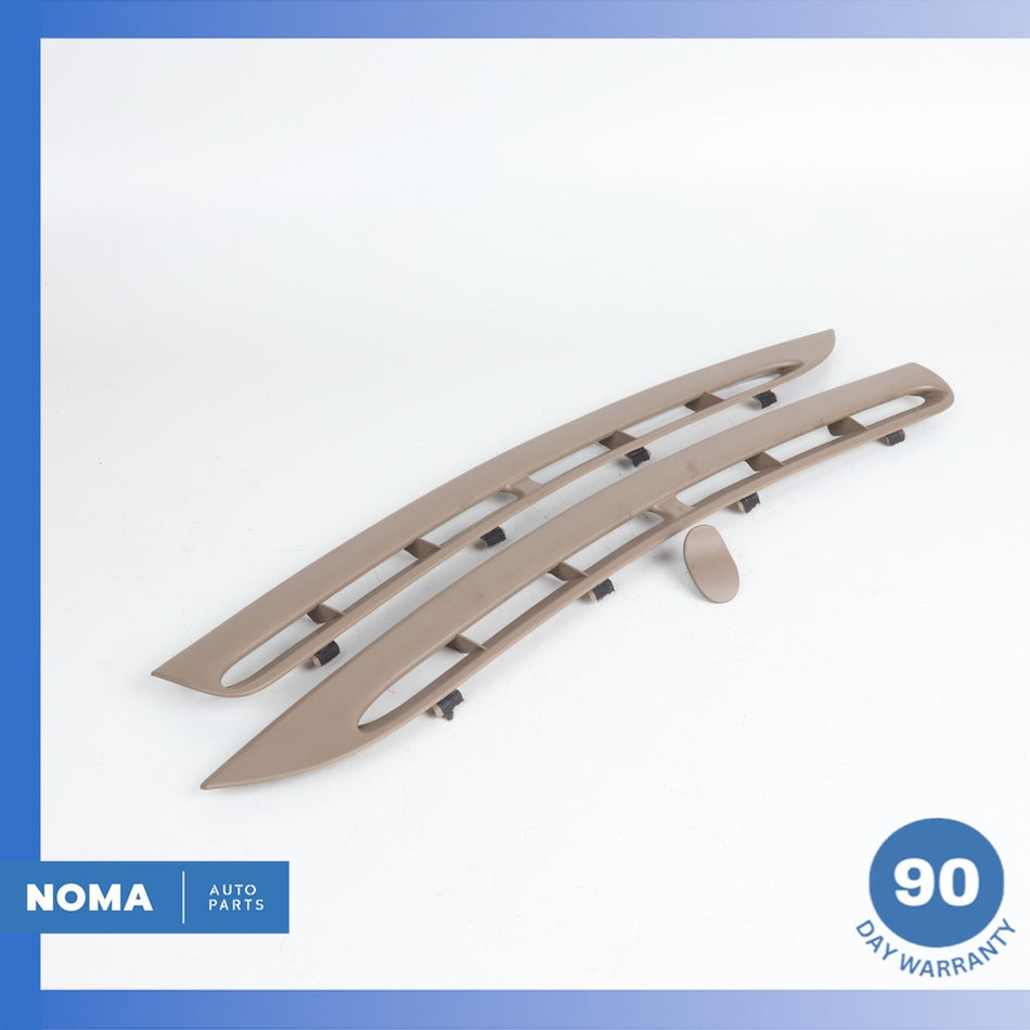 97-06 Jaguar X100 XK8 XKR Dash Windshield Air Vent Grill Grille Set Beige OEM