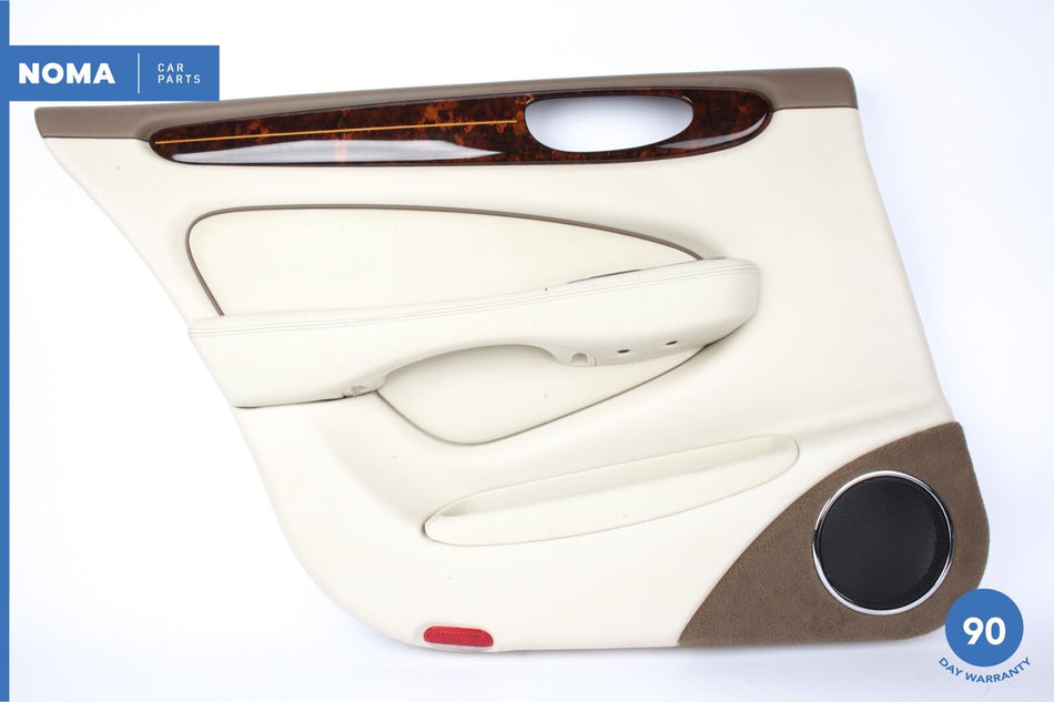 04-09 Jaguar XJ8 VDP X350 LWB Rear Left Side Interior Door Panel Trim NED Ivory