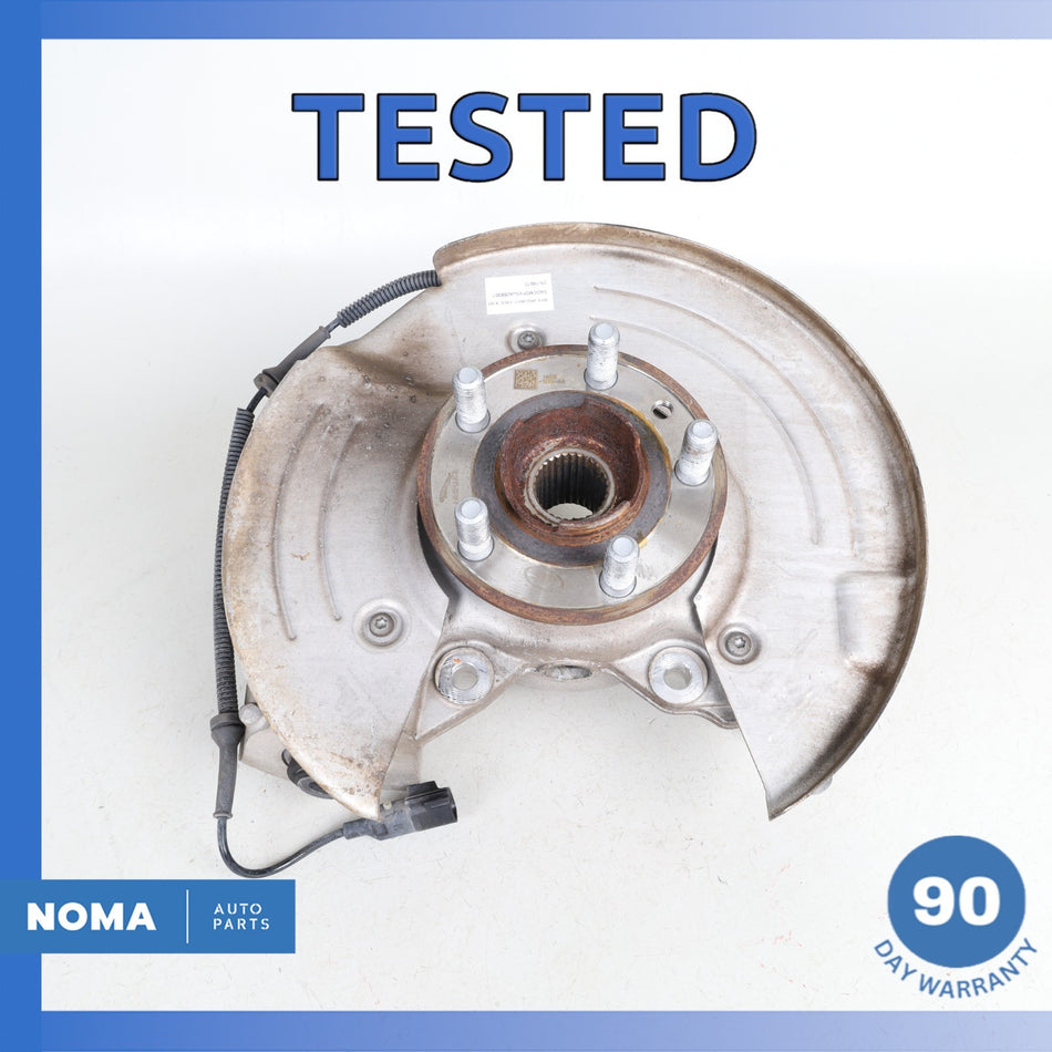 17-21 Jaguar X761 F-Pace Velar Rear Left Spindle Knuckle Hub w/ Shield OEM