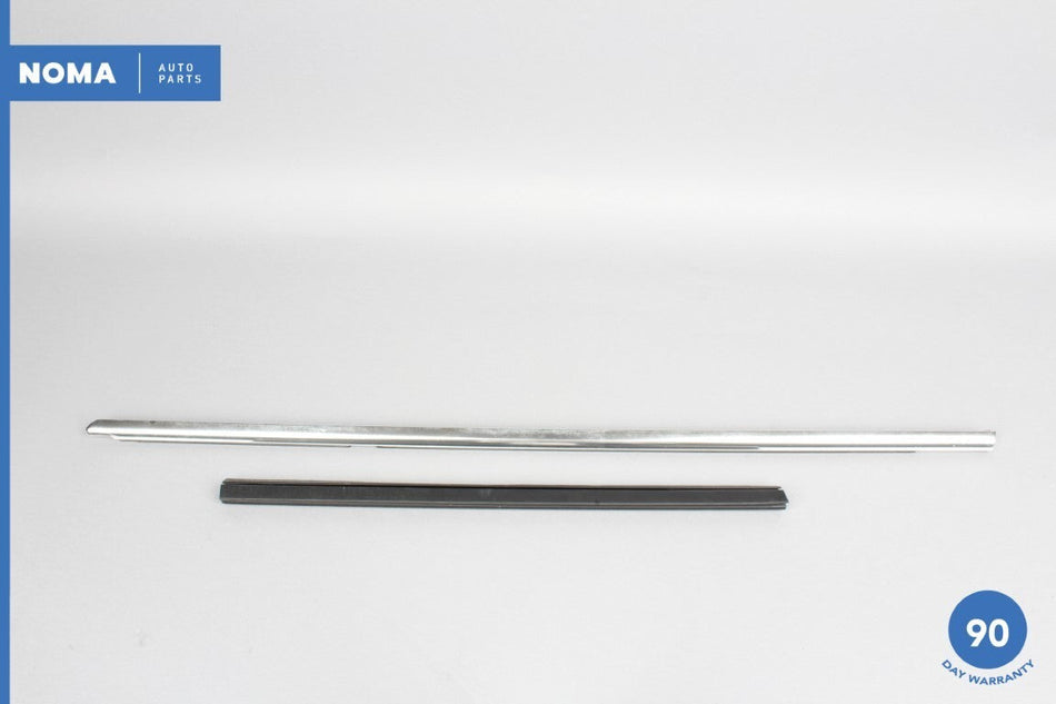 03-08 Jaguar S-Type X202 Rear Left Door Exterior Window Molding Seal Set OEM