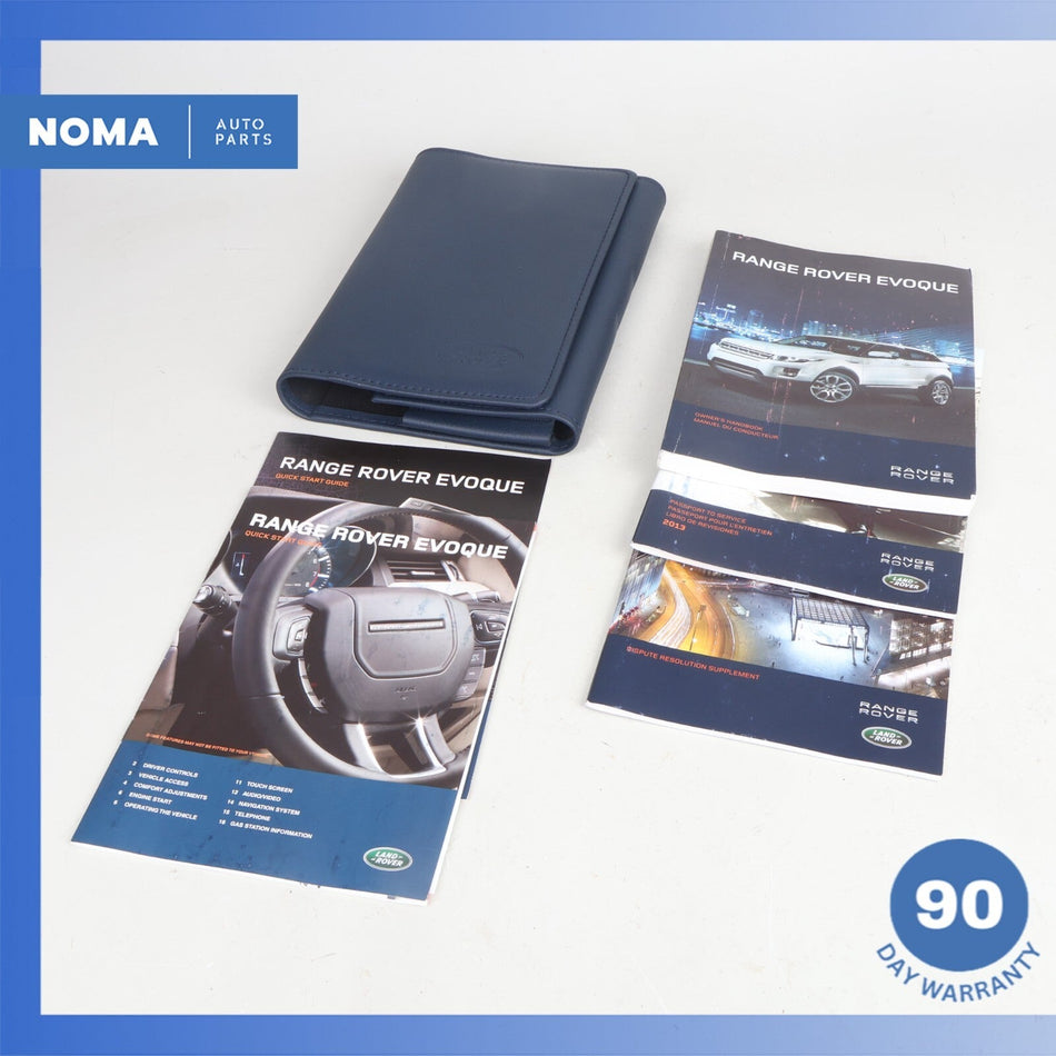 2013 LR Range Rover Evoque L538 Owner's Operator's Manual Book Assembly OEM