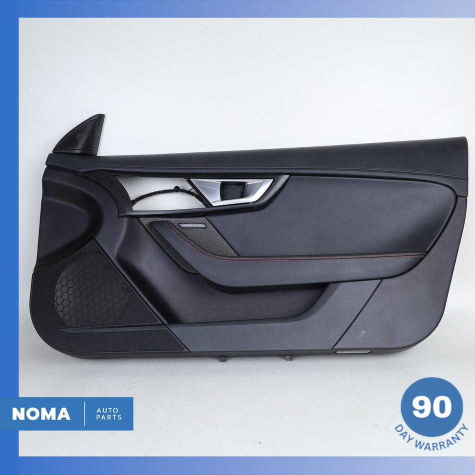 14-20 Jaguar X152 F-Type Right Side Interior Door Trim Panel Nappa Black OEM