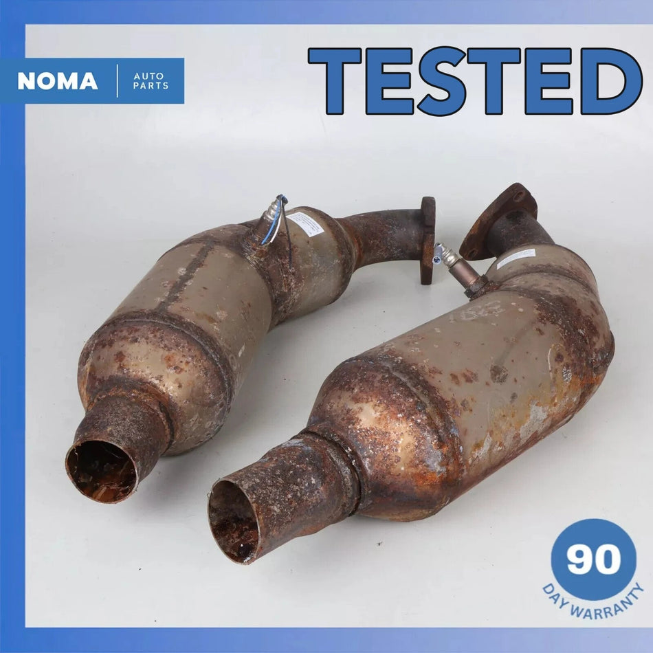 10-12 Land Rover Range Rover L322 Left & Right Side Exhaust Downpipe Set OEM