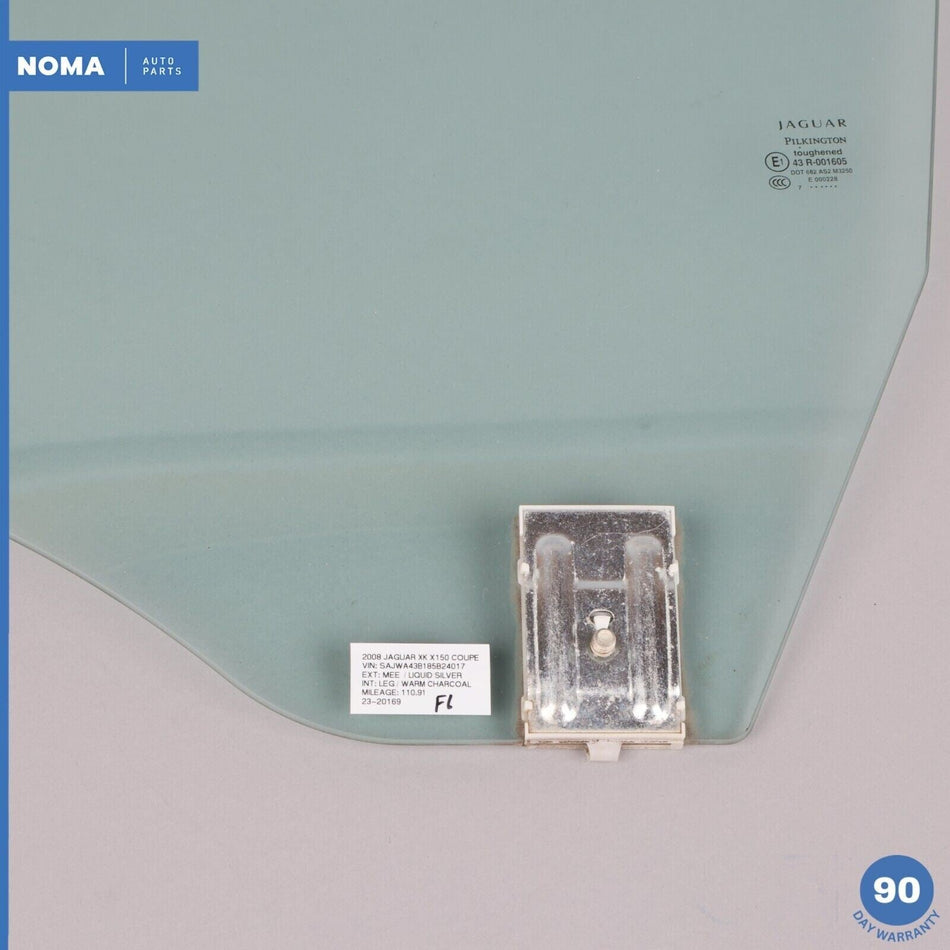 07-15 Jaguar X150 XK XKR XKR-S Front Left Driver Side Door Window Glass OEM