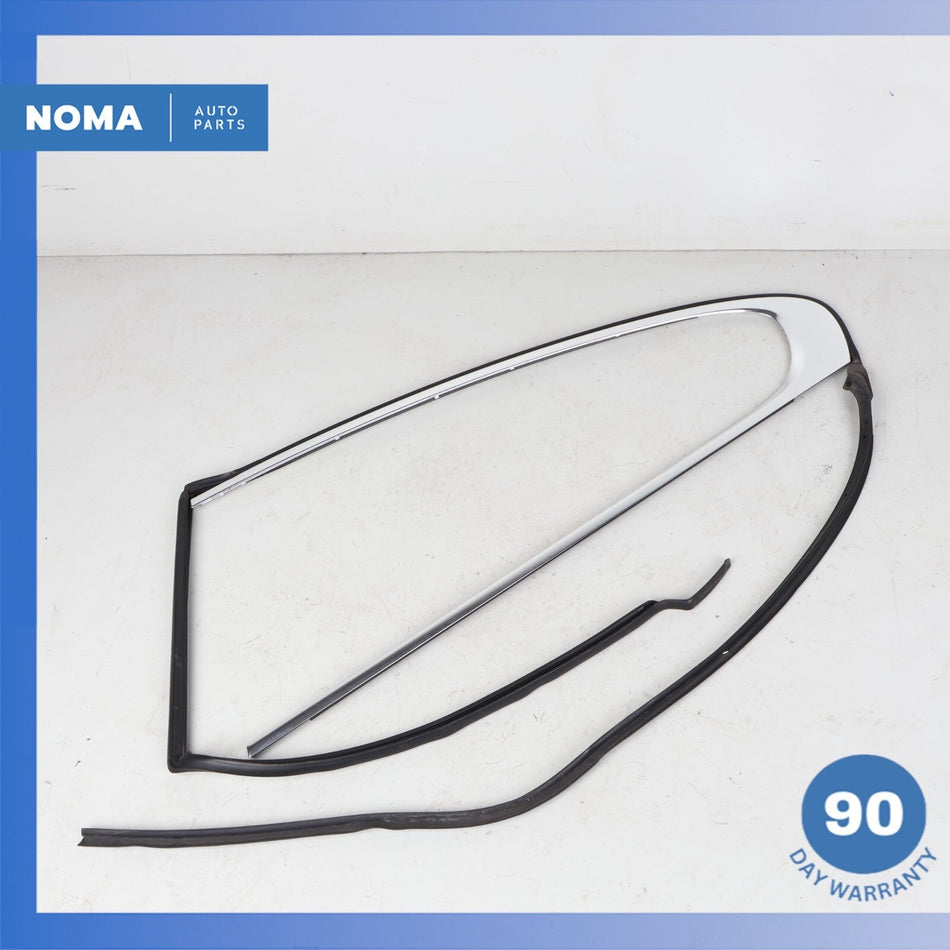 09-15 Jaguar X250 XF XFR Rear Left Side Door Window Exterior Molding w/ Seal OEM