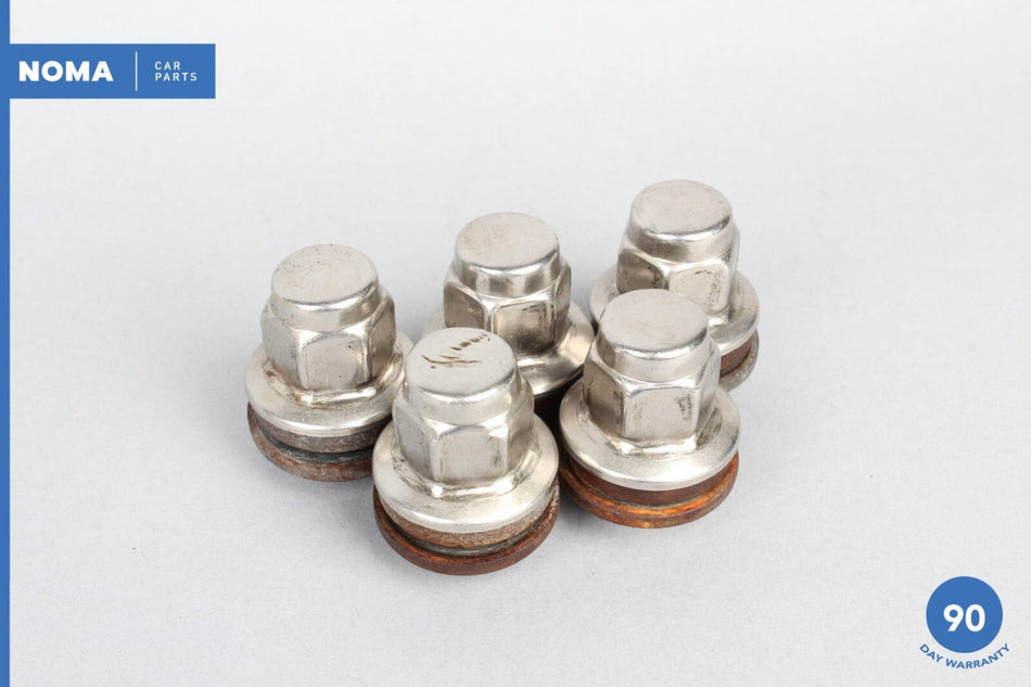 04-09 Jaguar XJ8 XJR VDP X350 Wheel Lug Nuts Bolts Set of 5 1X431012AA OEM