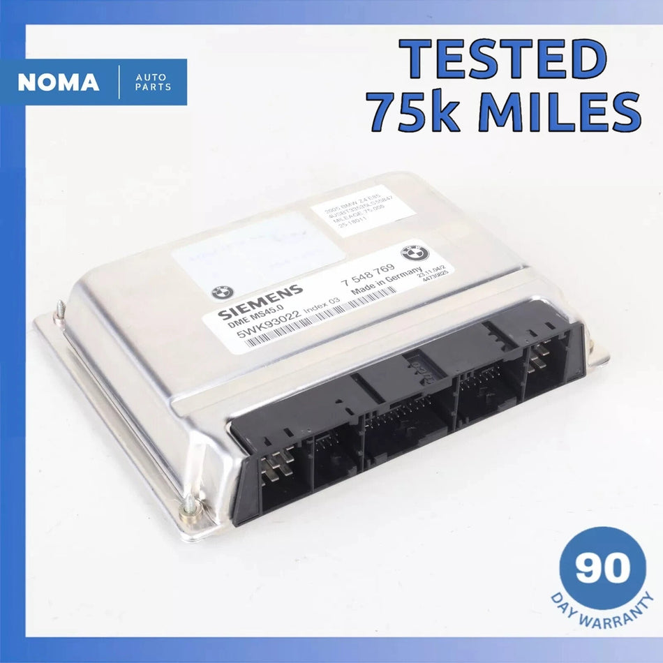 03-05 BMW E85 Z4 X3 ECU DME Engine Control Module Unit OEM 75k