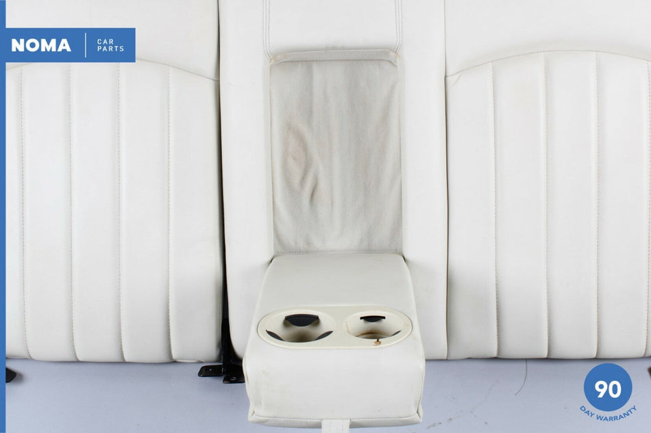 02-04 Jaguar X-Type X400 Rear Top Upper Seat Cushion w/ Headrests Ivory OEM