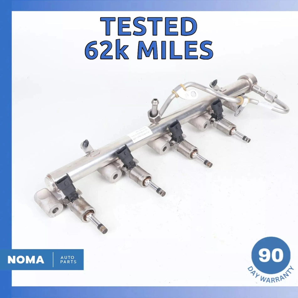 12-17 RR Evoque L538 2.0 Engine Motor Fuel Injector Rail w/ Injectors OEM 62k