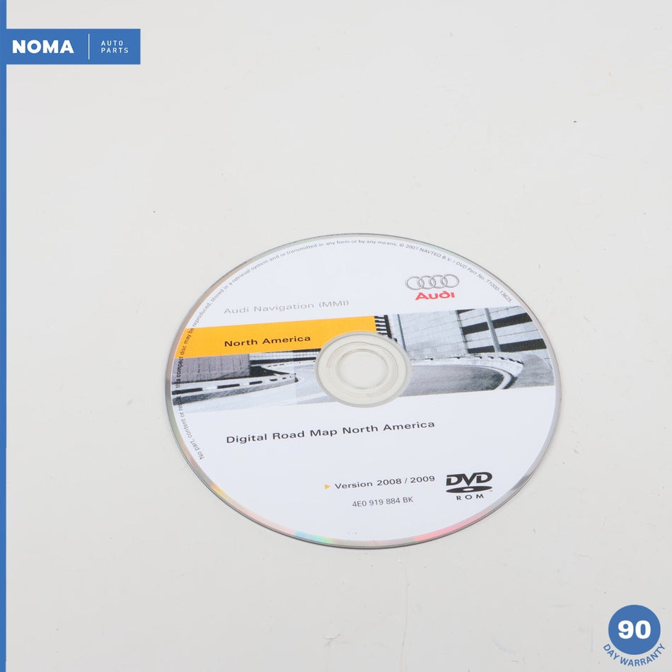 08-09 Audi A4 B8 Navigation System Disc DVD N/A USA Canada 4E0919884BK OEM