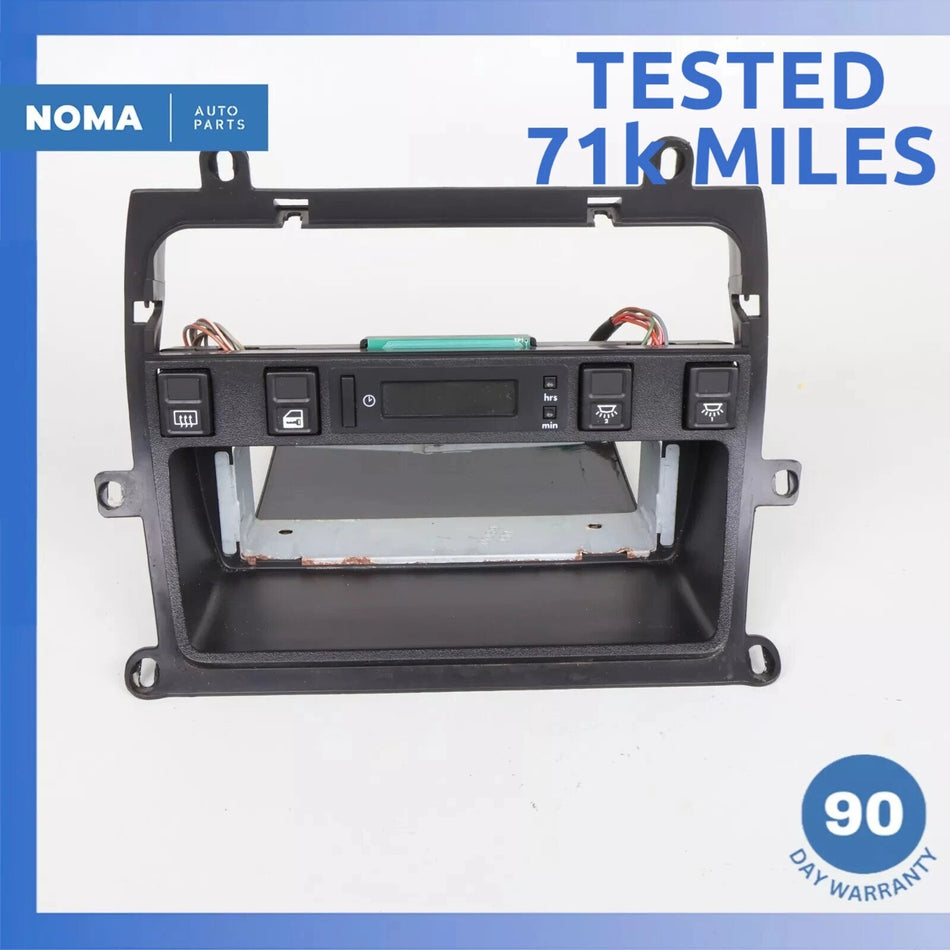 90-92 Jaguar XJ40 XJ6 Dash Dashbord Clock Console Switch Panel Trim OEM 71k