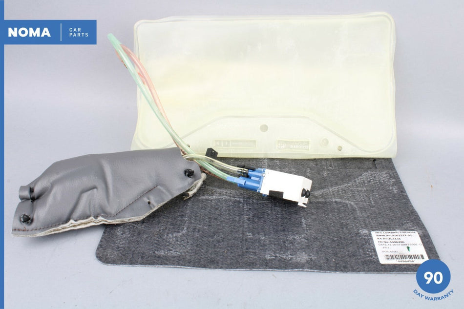 06-08 BMW 750Li E66 Front Right Passenger Seat Lumbar Support Pad w/ Pump OEM