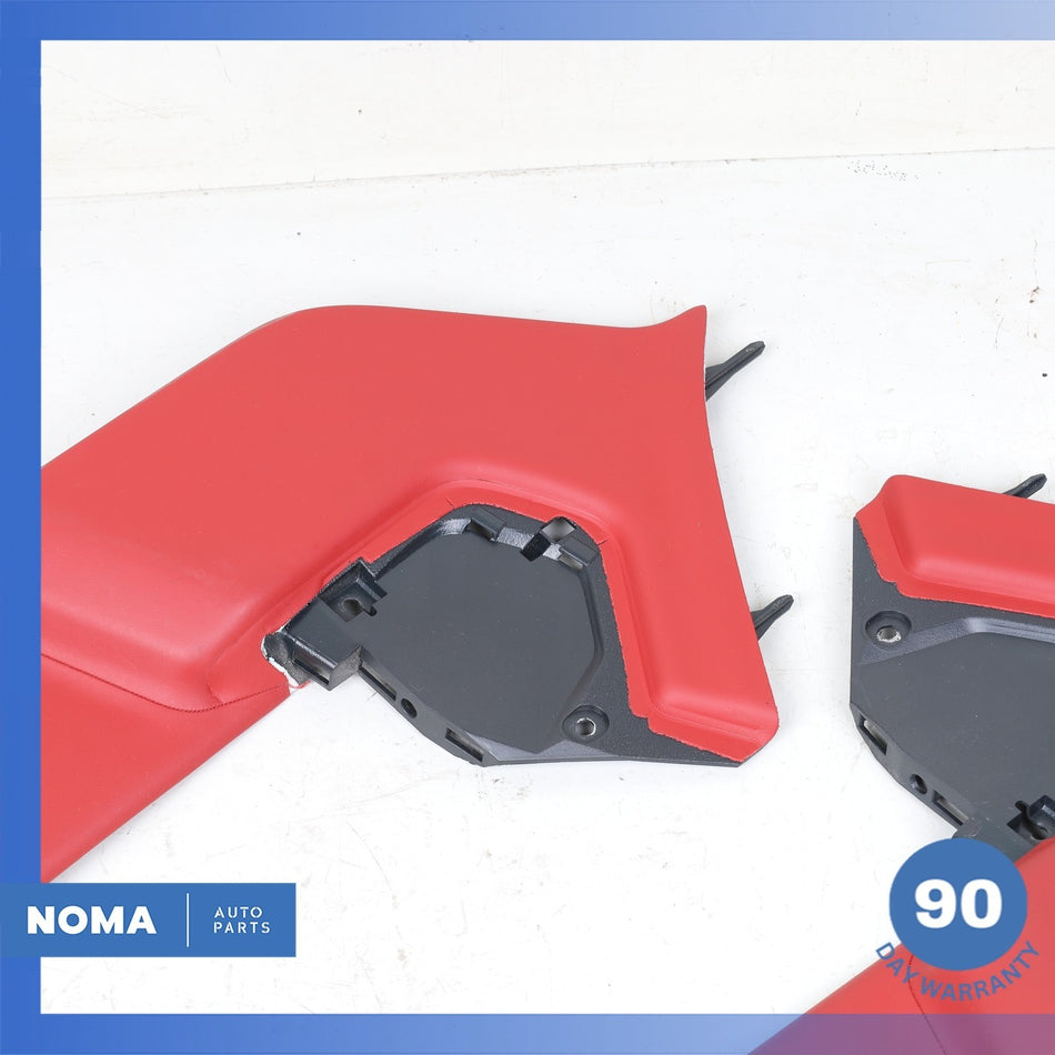 13-17 Range Rover L405 Left & Right Center Console Cover Panel Trim Set Red OEM