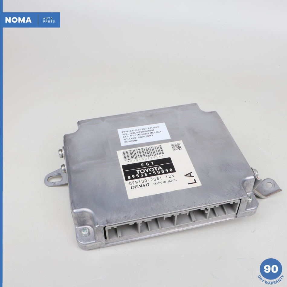 2009 Lexus LS460 XF40 RWD Automatic Transmission Computer Module 89535-50090 OEM