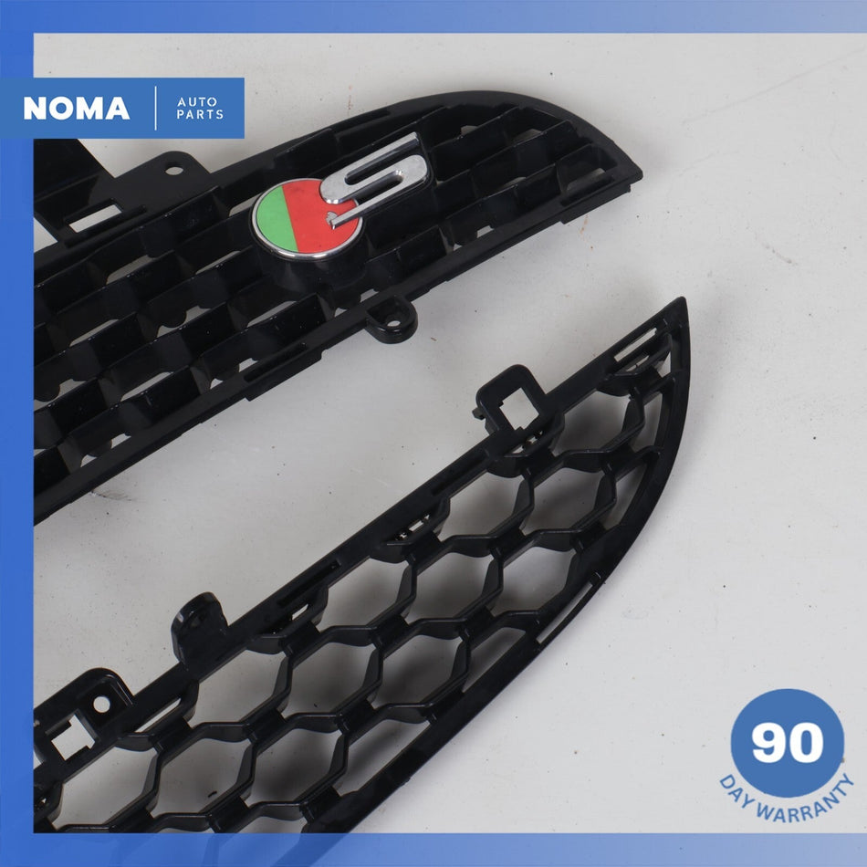 14-17 Jaguar X152 F-Type Front Bumper Lower & Upper Grill Grille Set Black OEM