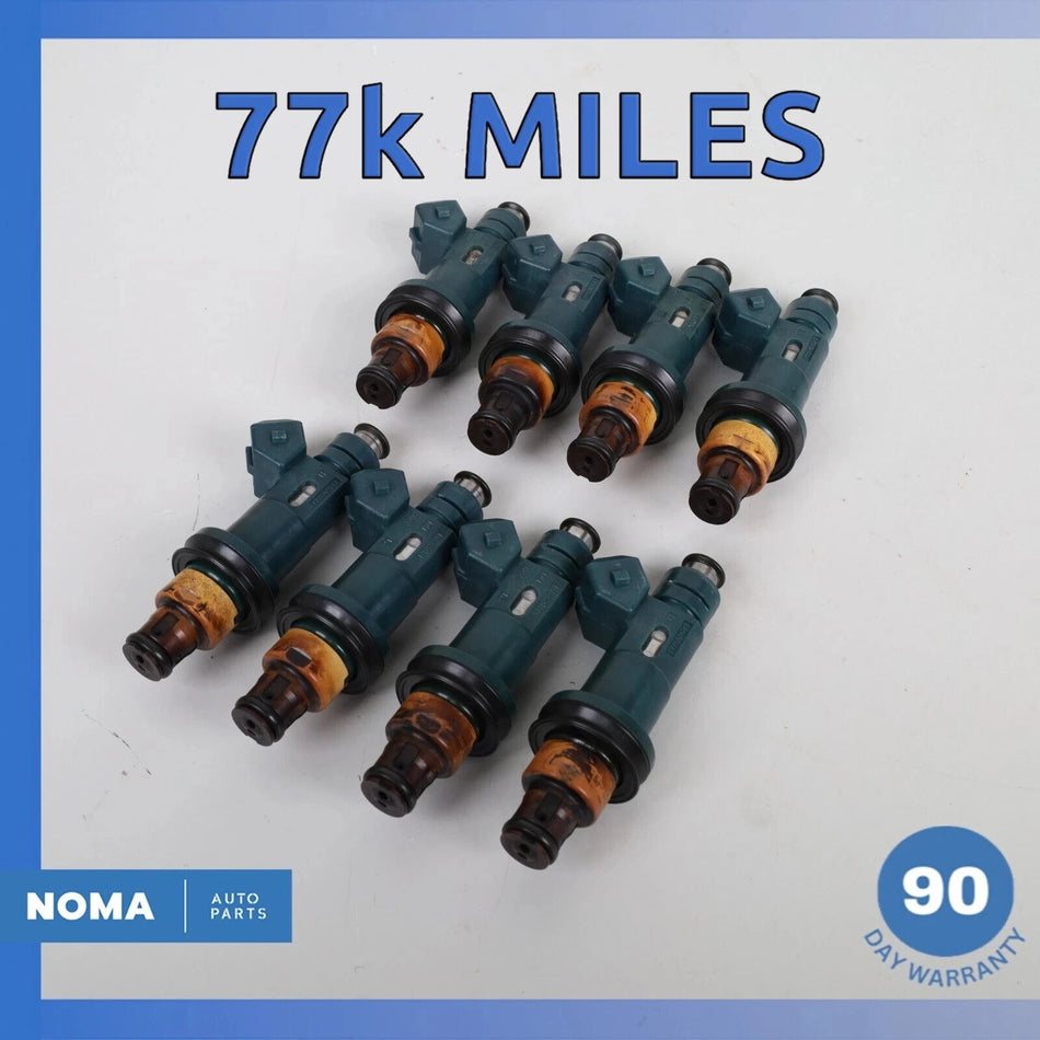 00-03 Jaguar X100 XK8 XJ8 4.0 AJ27 Engine Motor Fuel Injector Set of 8 OEM 77k