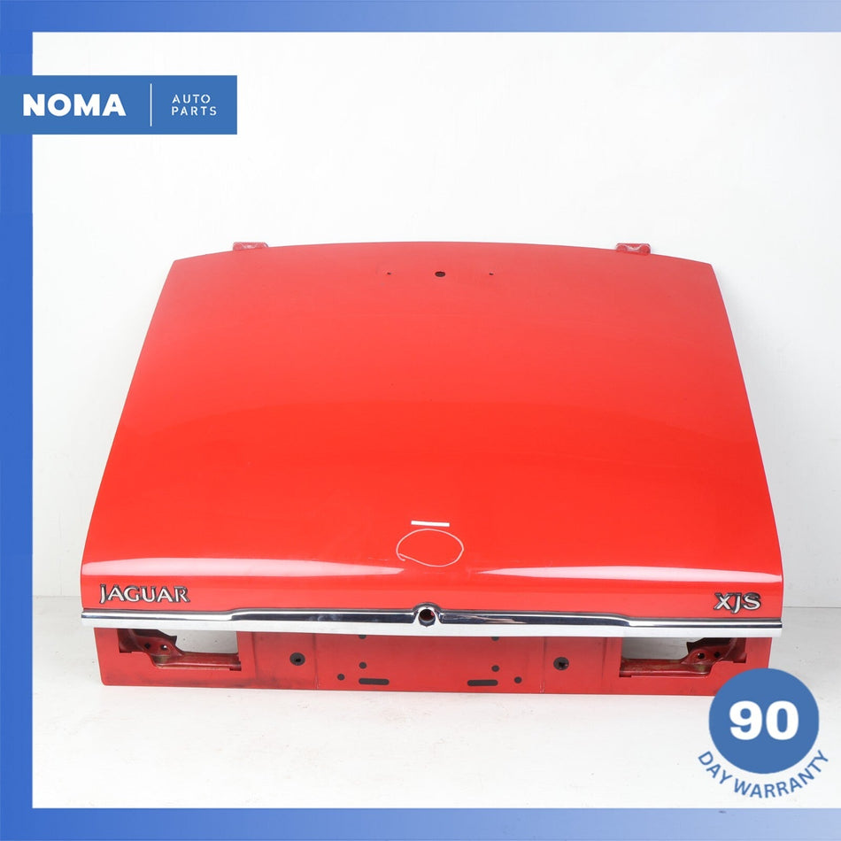 92-96 Jaguar XJS Series 3 Convertible Trunk Boot Lid Shell Panel Red OEM