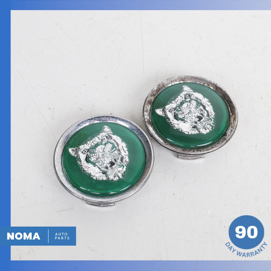 95-03 Jaguar X100 XK8 XJ6 Center Wheel Rim Cap Set of 2 MNA6249AB OEM