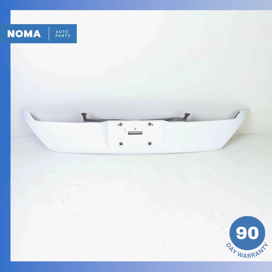 02-05 BMW E66 745Li Rear Trunk Lid License Plate Trim Panel White OEM