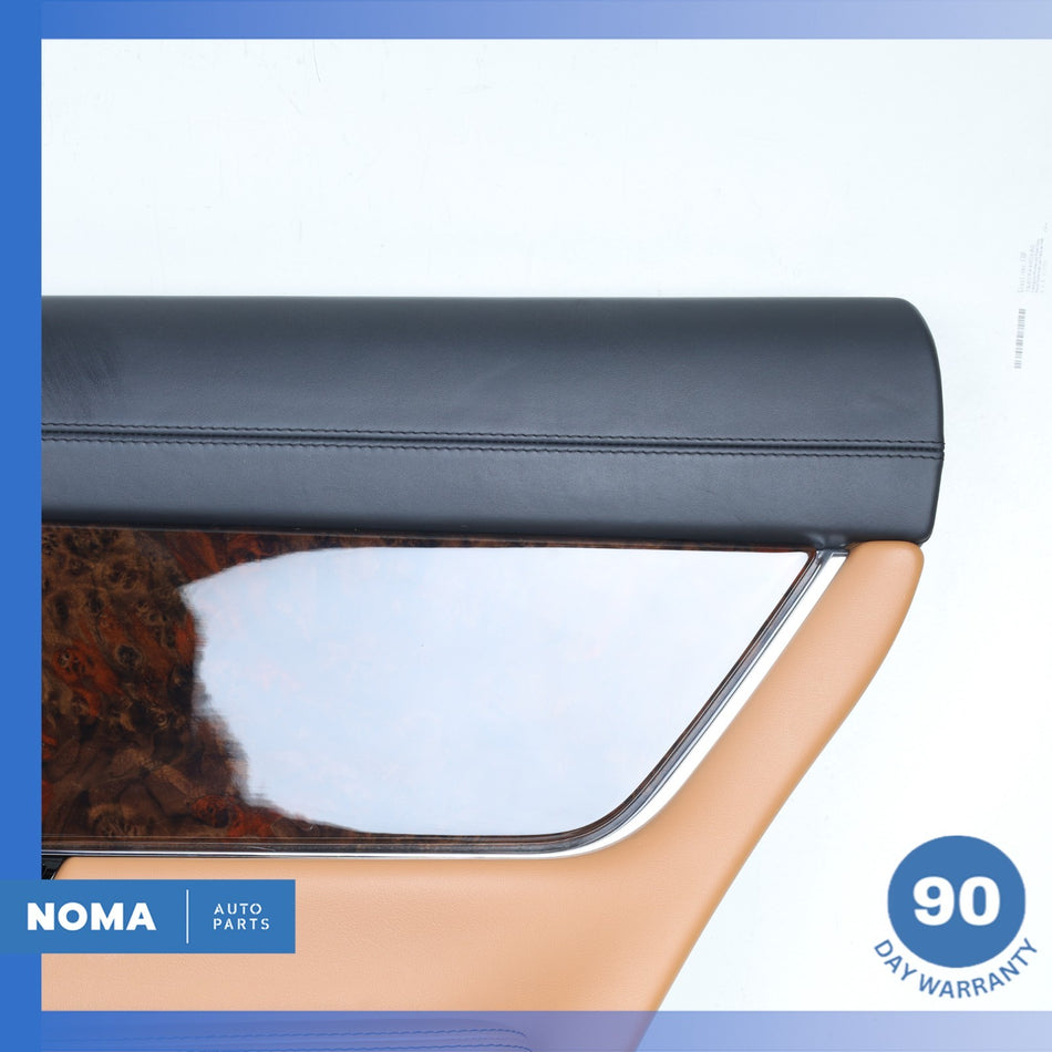 14-19 Jaguar X351 XJL LWB Rear Right Interior Door Panel Trim w/ Sun Shade OEM