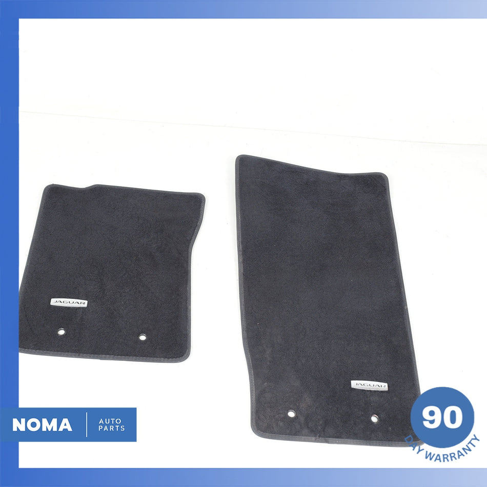 14-24 Jaguar X152 F-Type Front Left & Right Floor Carpet Mat Set of 2 Black OEM