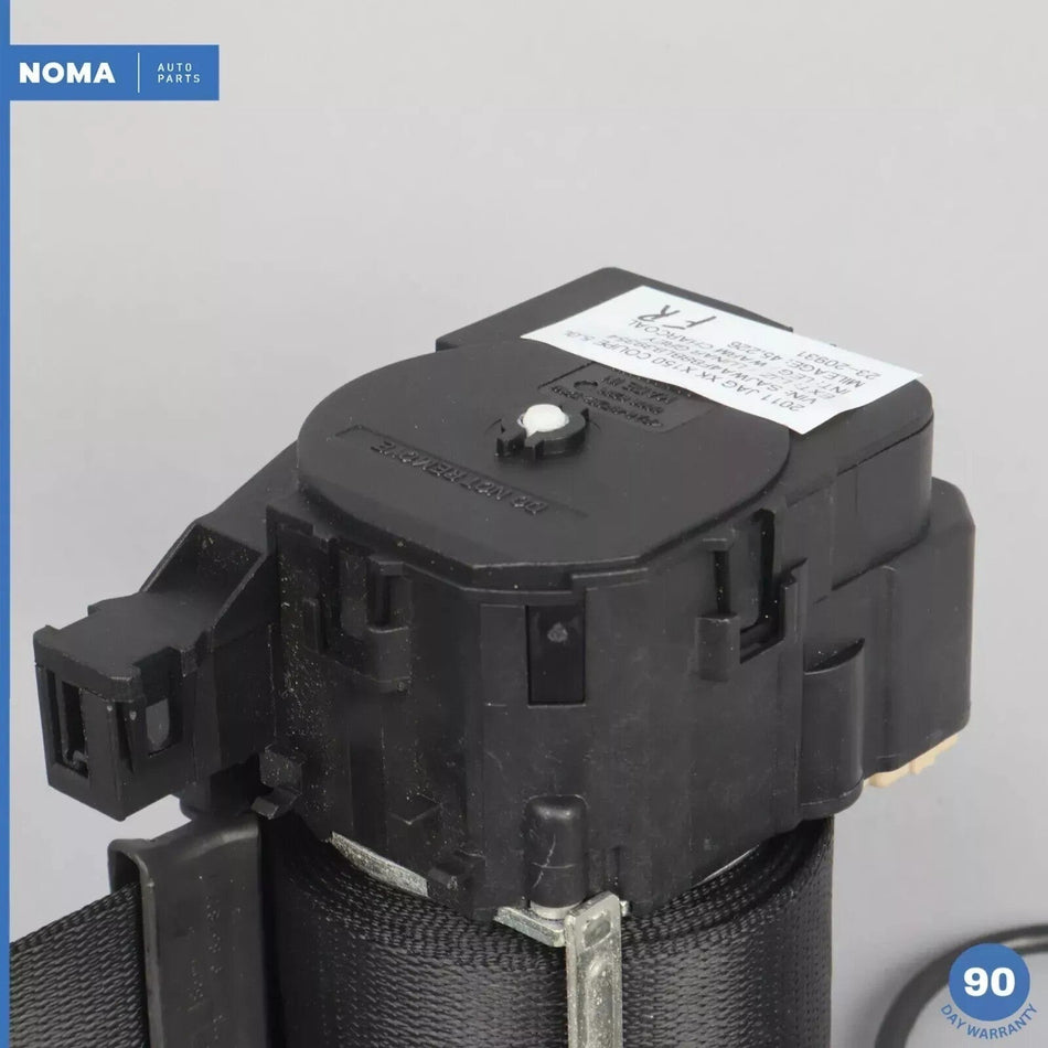 07-15 Jaguar X150 XK XKR Front Right Passenger Seat Belt Retractor Black OEM