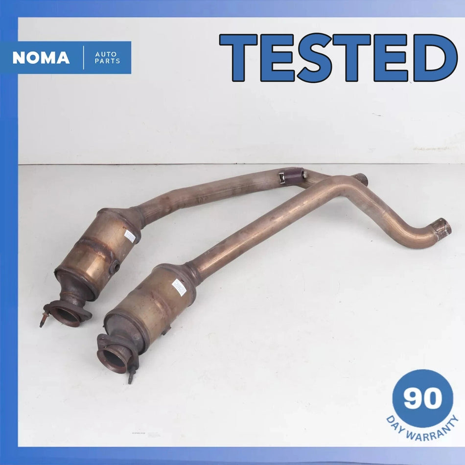 10-12 Jaguar X250 XF 5.0L N/A Left & Right Side Exhaust Downpipe Set OEM