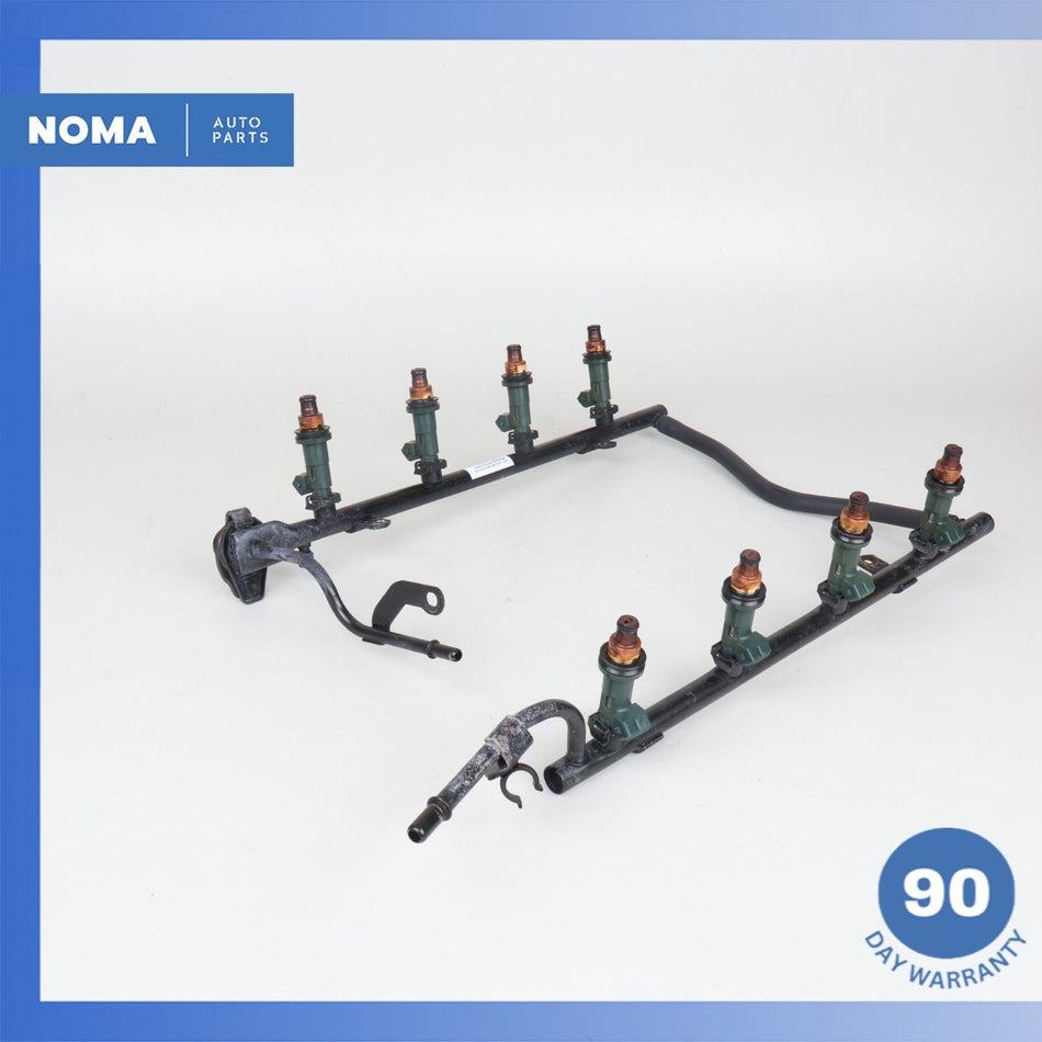 00-03 Jaguar X100 XK8 XJ8 4.0 AJ27 Gas Fuel Rail Line Assembly w/ Injectors OEM