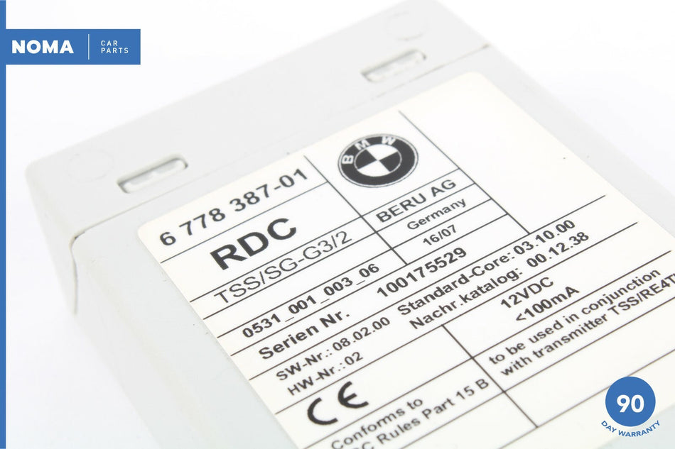 07-13 BMW X5 E70 X6 E71 TPMS Tire Pressure Monitor Module Unit 6778387 OEM