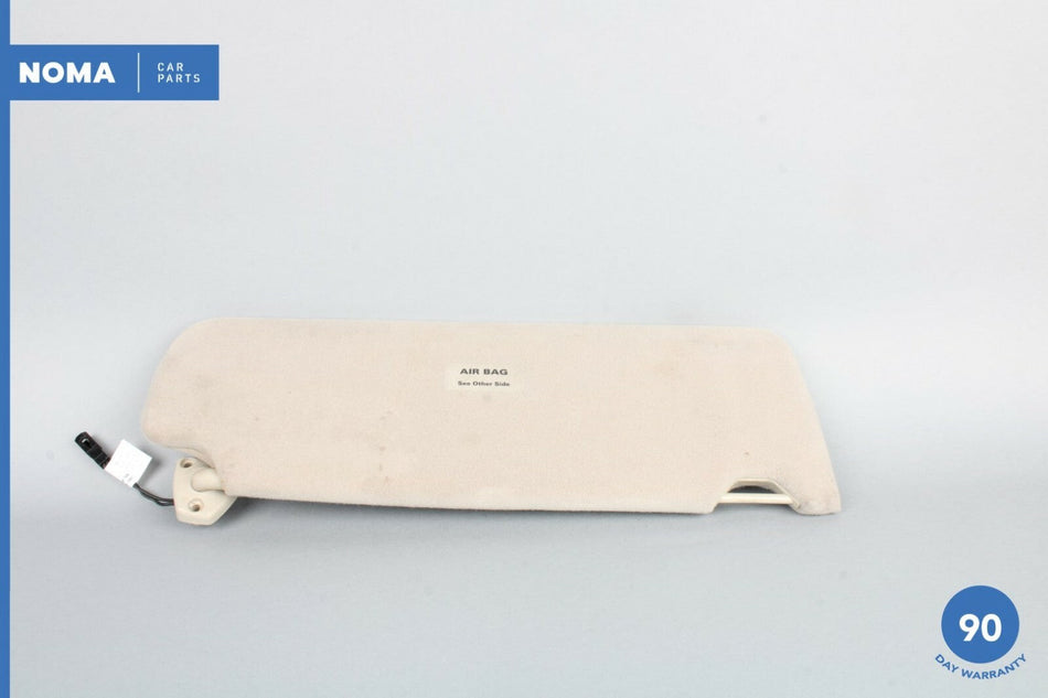 95-97 Jaguar XJ6 X300 Left Driver Side Sun Visor w/ Vanity Mirror Beige AGD OEM