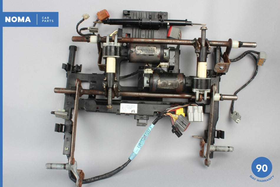 00-02 Jaguar S-Type X202 Front Left Driver Seat Slide Rail Track w/ Motors OEM