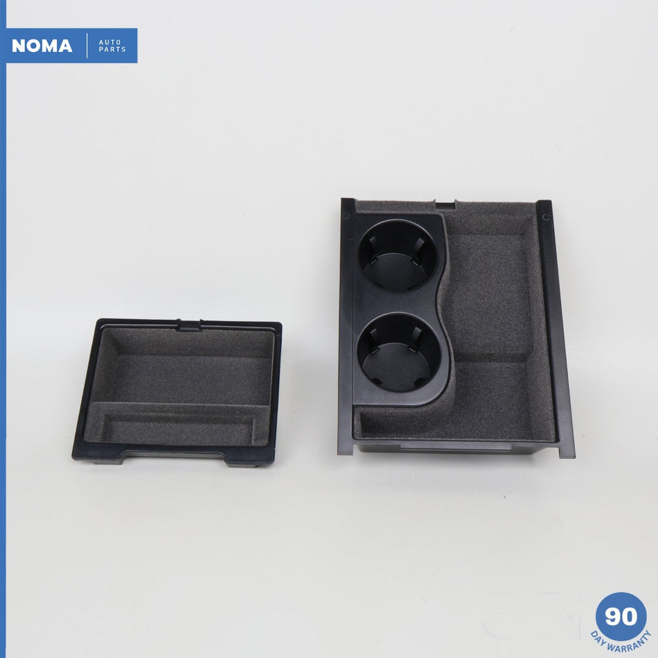 04-09 Jaguar XJ8 XJR VDP X350 Rear Center Console Storage Set w/ Cup Holder OEM