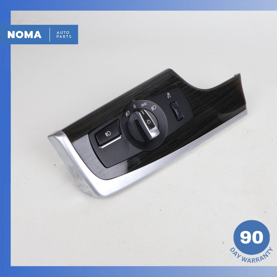 11-16 BMW F10 ActiveHybrid 5 528i Left Dashboard Headlight Switch w/ Cover OEM