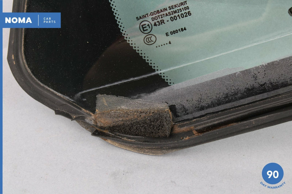 04-09 Jaguar XJ8 XJR X350 X358 Rear Right Side Quarter Corner Window Glass OEM