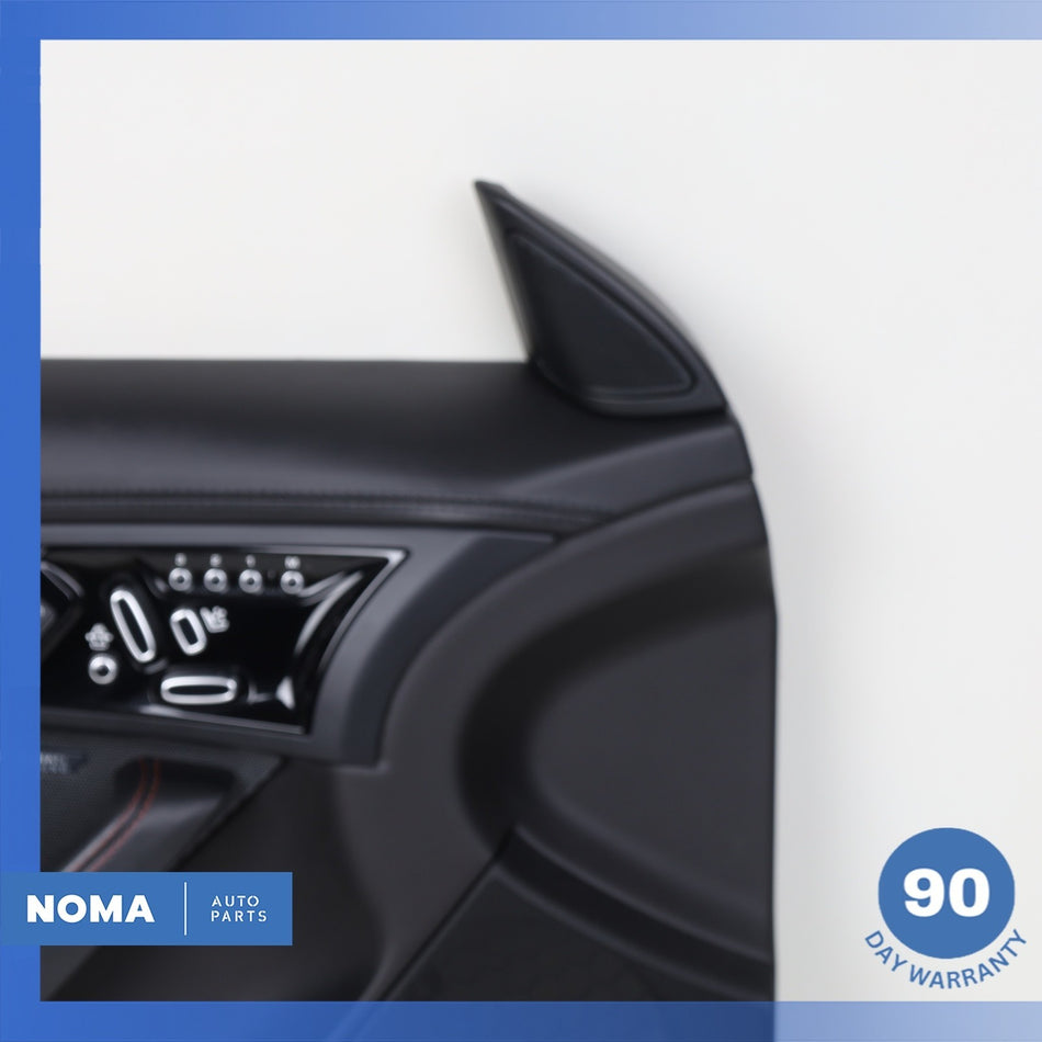 14-20 Jaguar X152 F-Type Left Side Interior Door Trim Panel Nappa Black OEM 34k