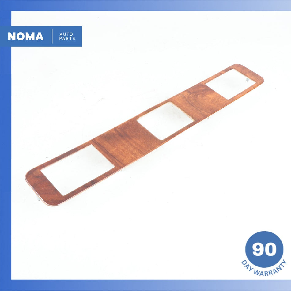 92-96 Jaguar XJS Series 3 Center Dash Dashboard Clock Bezel Trim Wood OEM