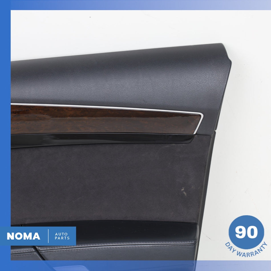 11-18 Audi D4 A8L Front Right Side Interior Door Panel Trim Black Suede OEM