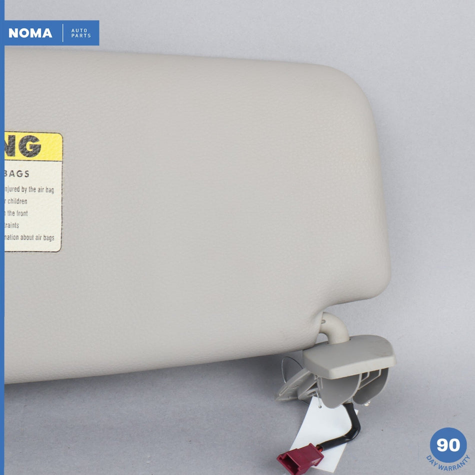 04-10 BMW 525i E60 Right Passenger Side Sun Visor w/ Vanity Mirror Gray OEM