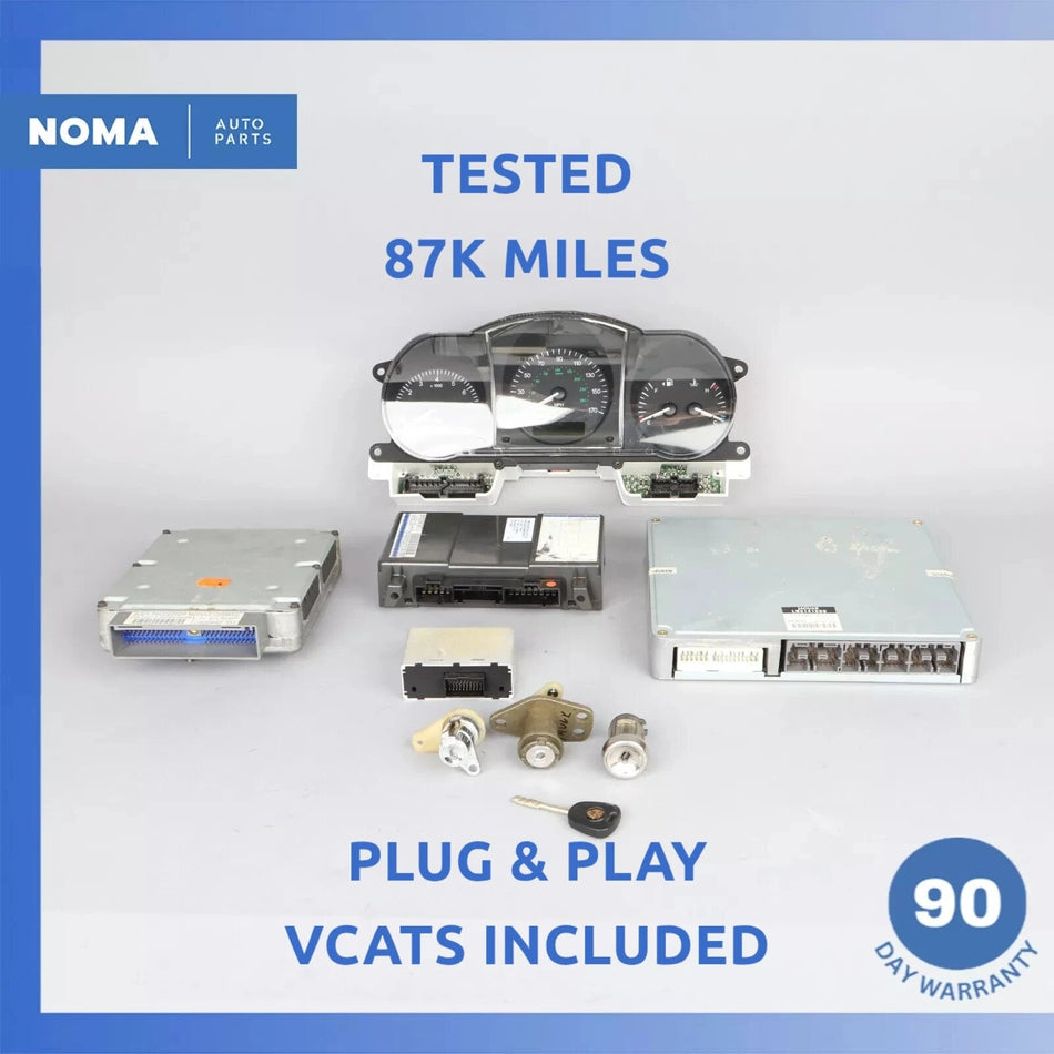 98-99 Jaguar X100 XK8 ECU BCM Computer Modules w/ Cluster & Lock Set OEM 87k