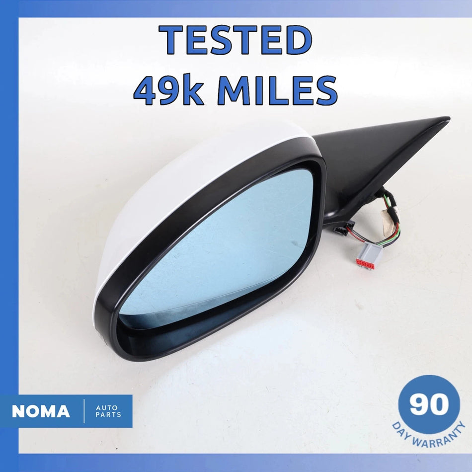 14-24 Jaguar X152 F-Type Left Rear View Door Mirror White EX5317E697BA OEM 49k