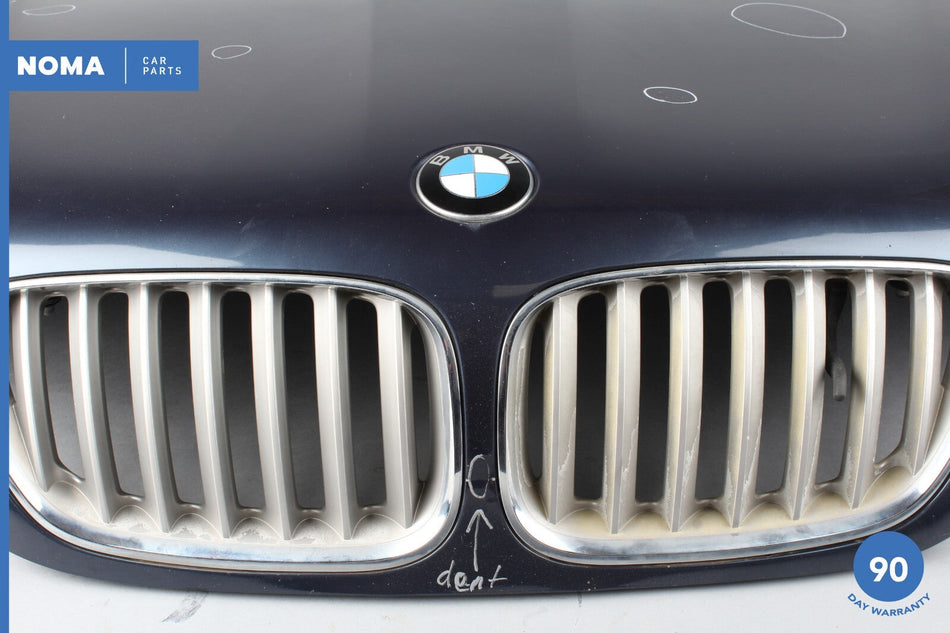 03-06 BMW X5 E53 Hood Bonnet Panel Lid w/ Radiator Grille & Logo Toledo Blau OEM