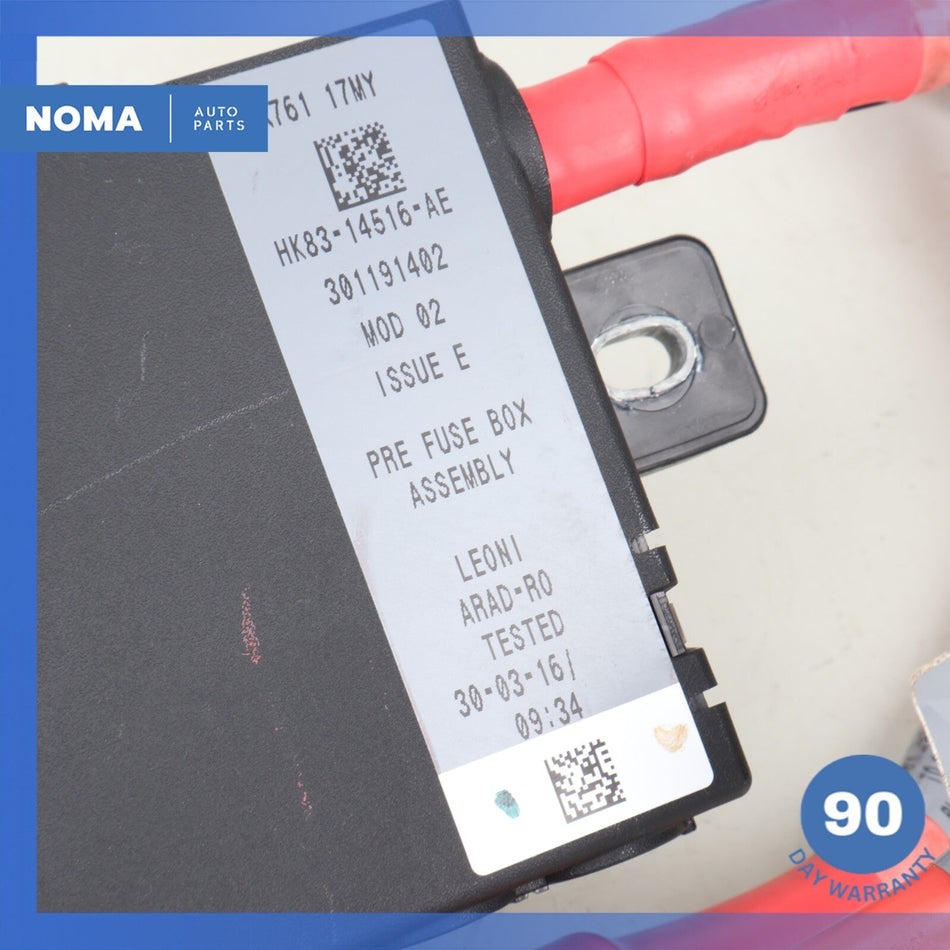 17-20 Jaguar X761 F-Pace Battery Terminal Fuse Box w/ Cable HK8314516AE OEM 77k