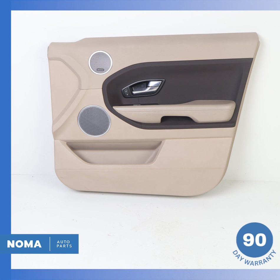 12-19 Range Rover Evoque L538 4DR Front Right Door Trim Panel Assembly Beige OEM