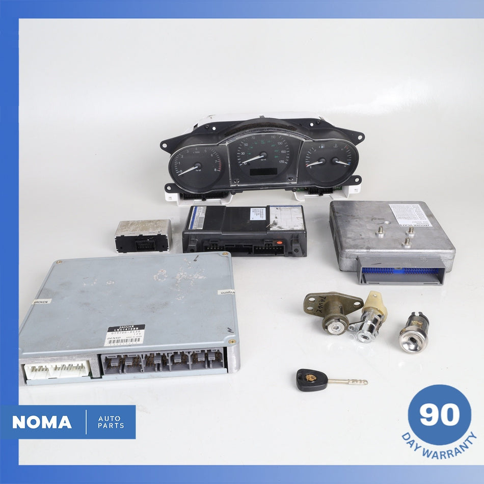 98-99 Jaguar X100 XK8 ECU BCM Anti-Theft  Computer Modules Set w/ Cluster OEM