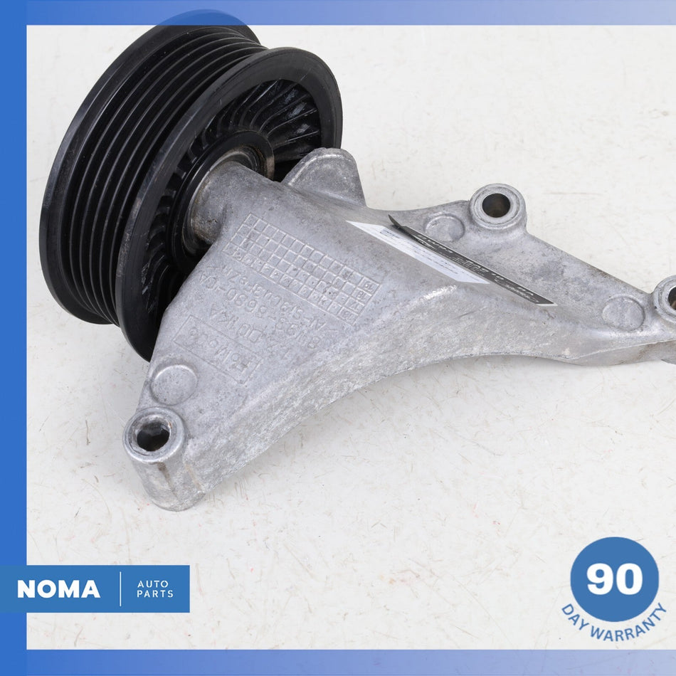2018 Jaguar X152 F-Type Engine Lower Belt Idler Pulley Bracket w/ Pulley OEM